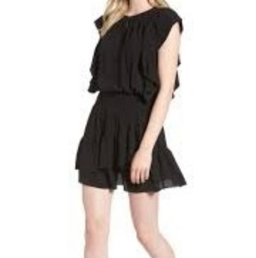 Ella Moss Medena Smock Waist Ruffle Mini dressSma
